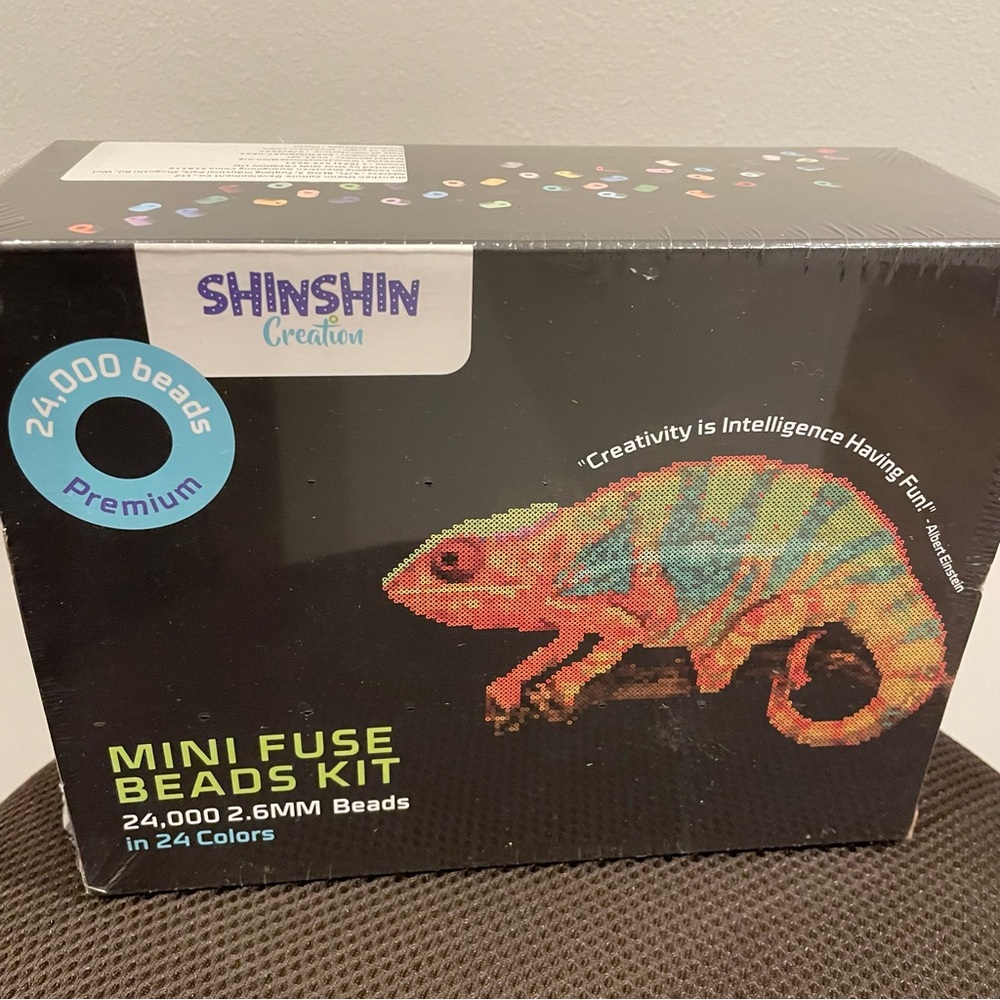 Mini Fuse Beads Kit – 24,000pcs 2.6mm Beads, 24 Colors